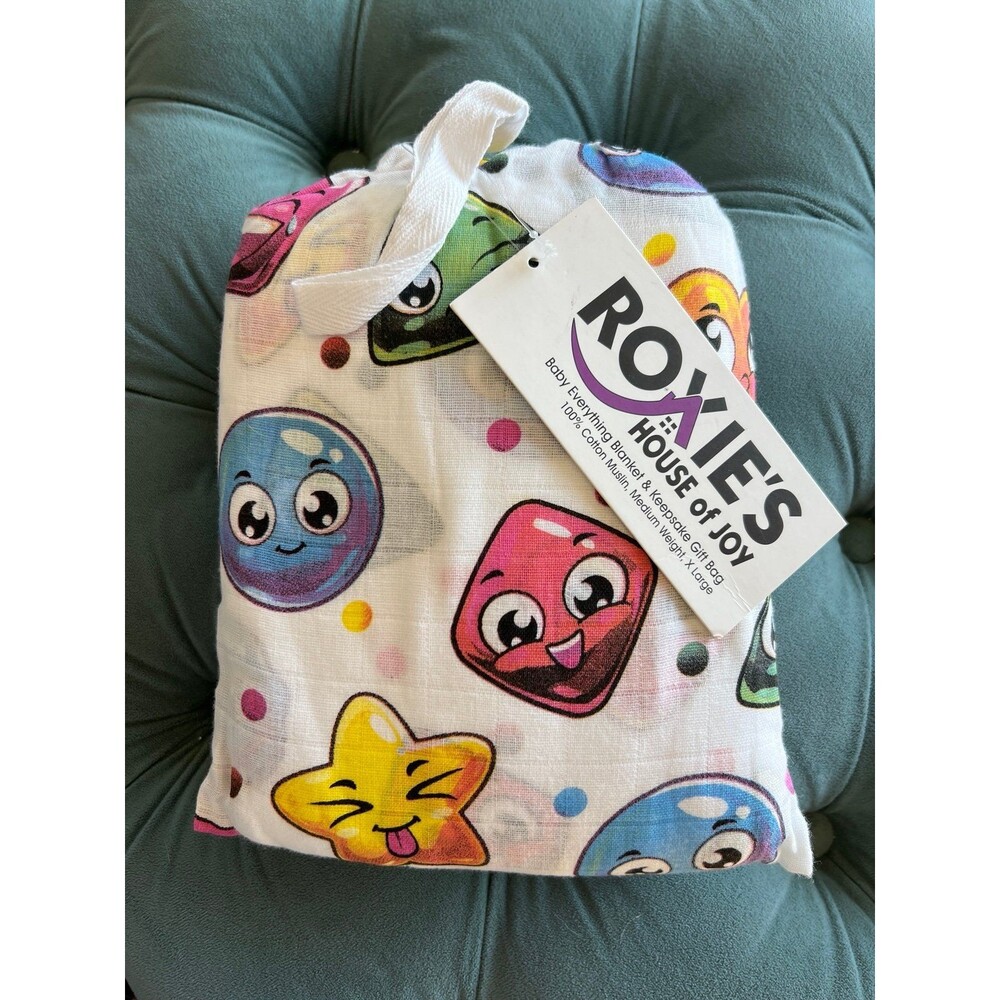 Roxie’s House of Joy Double Layer Muslin Blanket New In Package